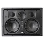 Earthquake 3-wayy EWS530C In-Wall LCR speaker with grille removed