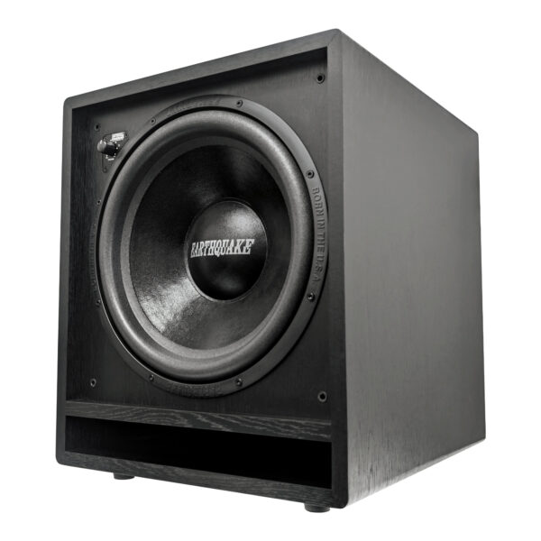 Earthquake FF12 front firing subwoofer with grille removed