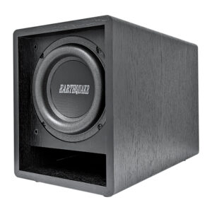 Earthquake FF6.5 front firing subwoofer with grille removed