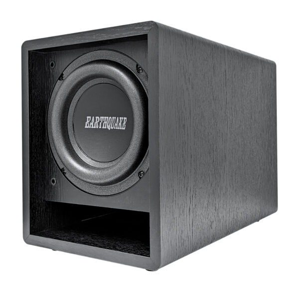 Earthquake FF6.5 front firing subwoofer with grille removed